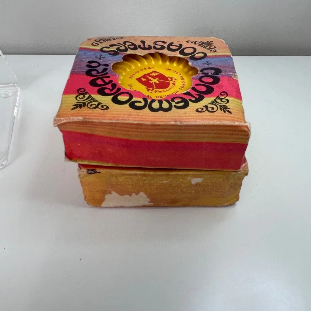 Ritepoint Coasters‎ 252nd FA Bn Reunion Yellow Good Vintage 8pc Set USA vintage